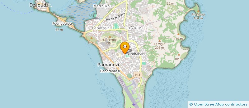 localisation de l'entreprise ASSOCIATION NDROUNA à PAMANDZI