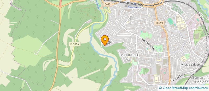 localisation de l'entreprise ASSOCIATION NE NOUS FACHONS PAS à CHAUMONT
