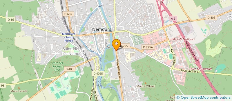 localisation de l'entreprise ASSOCIATION NEMOURIENNE DE DEFENSE DES DOYERS, DE L'ILE DU PERTHUIS ET DU LOING  NEMOURS