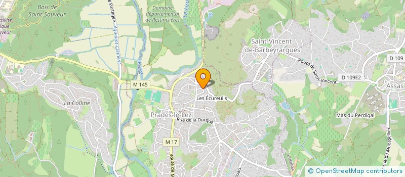 localisation de l'entreprise ASSOCIATION NEO DANCE TOUCH  PRADES-LE-LEZ