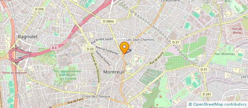 localisation de l'entreprise ASSOCIATION NEPTUNE à MONTREUIL