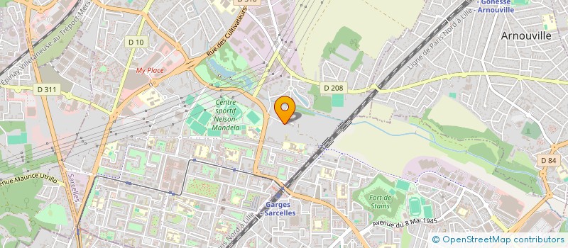 localisation de l'entreprise ASSOCIATION NER  SARCELLES