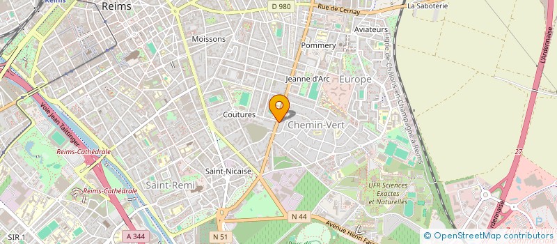 localisation de l'entreprise ASSOCIATION NESTREAM  REIMS