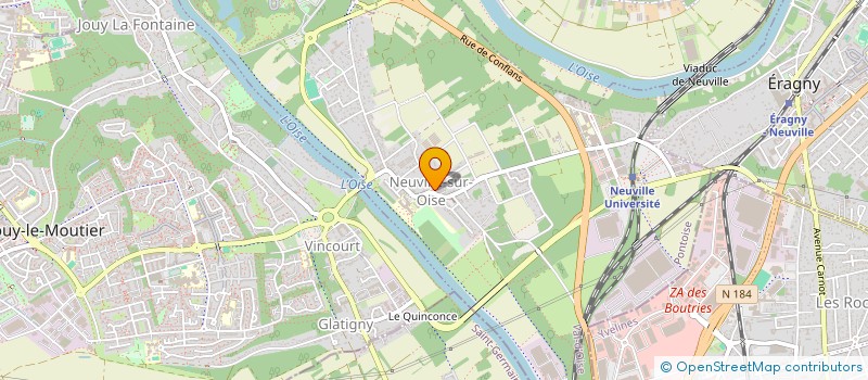 localisation de l'entreprise ASSOCIATION NEUVILLOISE DE PETANQUE  NEUVILLE-SUR-OISE