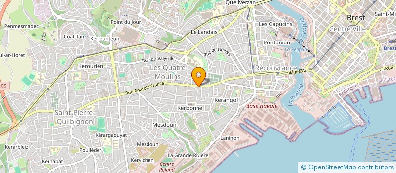 localisation de l'entreprise ASSOCIATION NI A ZO à BREST