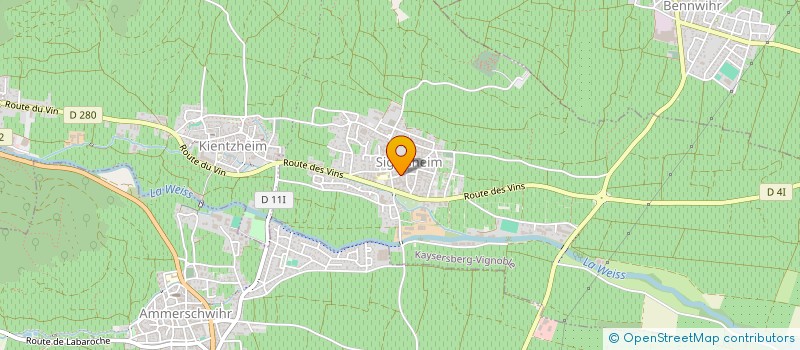 localisation de l'entreprise ASSOCIATION NICKEL  KAYSERSBERG VIGNOBLE