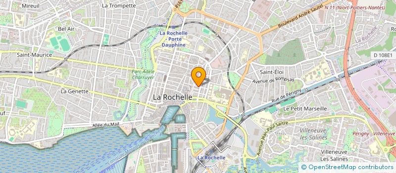 localisation de l'entreprise ASSOCIATION NICODEME THEATRE  LA ROCHELLE