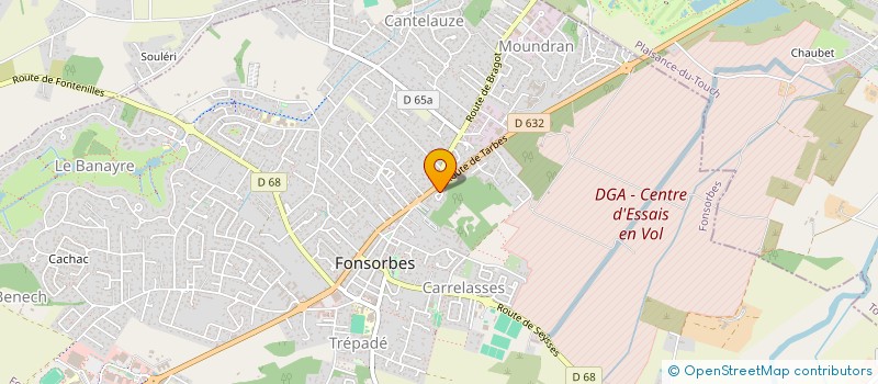 localisation de l'entreprise ASSOCIATION NICOLAS ET OLIVIER UNIS POUR LE SPORT  FONSORBES