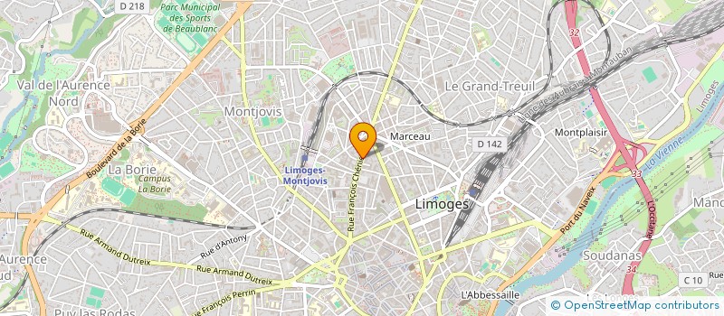 localisation de l'entreprise ASSOCIATION NINJA-BUSHIDO à LIMOGES