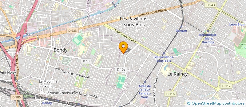 localisation de l'entreprise ASSOCIATION NIRY à LES PAVILLONS-SOUS-BOIS