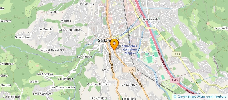 localisation de l'entreprise ASSOCIATION NKANDEU & NGAKO FILS DE NKONGSAMBA  SALLANCHES