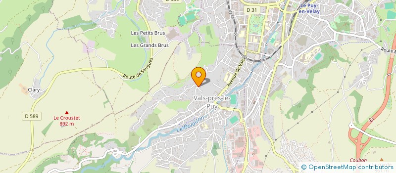 localisation de l'entreprise ASSOCIATION NOA SAINCT à VALS-PRES-LE-PUY