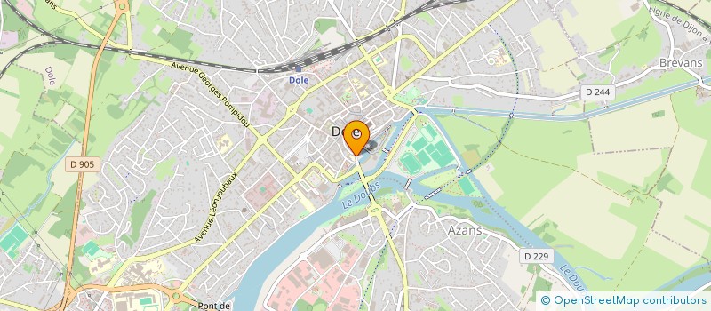 localisation de l'entreprise ASSOCIATION NODIER ACTIONS PROJETS à DOLE