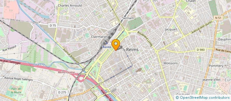 localisation de l'entreprise ASSOCIATION NOEL PAINDAVOINE POUR LA PROMOTION ET L'HABITAT DES JEUNES  REIMS