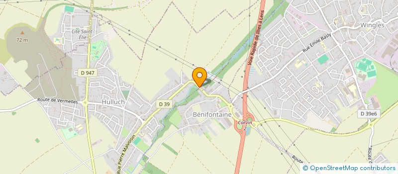 localisation de l'entreprise ASSOCIATION NON A LA DROGUE  HULLUCH