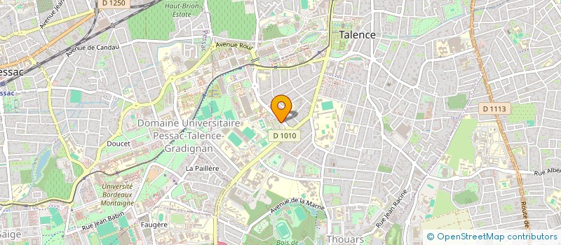 localisation de l'entreprise ASSOCIATION NON-TECHNIQUE ESTACA (BDA-BDS)  TALENCE