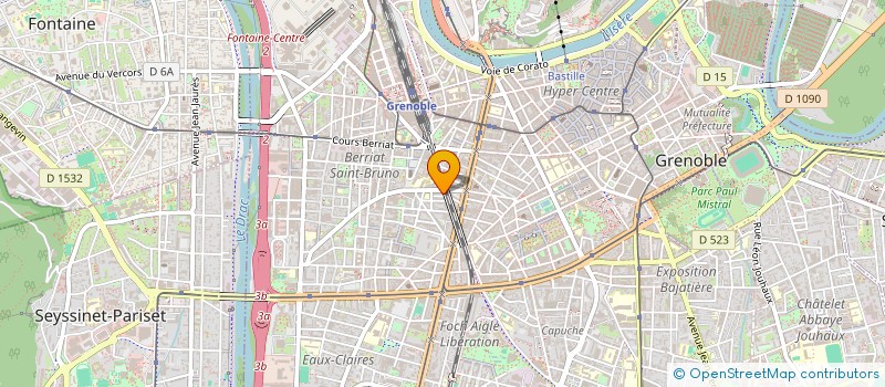 localisation de l'entreprise ASSOCIATION NONO 1 ERE  GRENOBLE