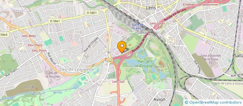 localisation de l'entreprise ASSOCIATION NORD ARTOIS FORMATION  LENS