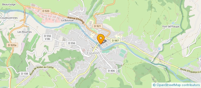 localisation de l'entreprise ASSOCIATION NORD AVEYRON TOURISME  ESPALION