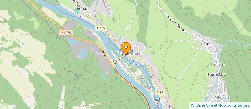 localisation de l'entreprise ASSOCIATION NORD ISERE EAUX VIVES  SAULT-BRENAZ