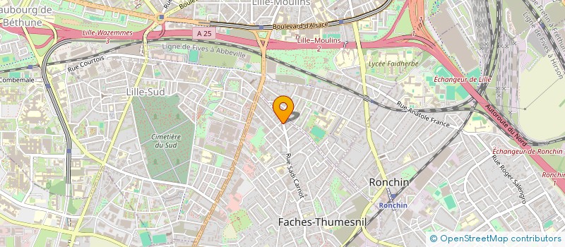localisation de l'entreprise ASSOCIATION NORD-SUD CONNEXION à FACHES-THUMESNIL