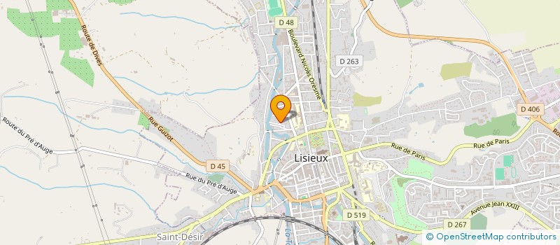 localisation de l'entreprise ASSOCIATION NORM'HANDI à LISIEUX