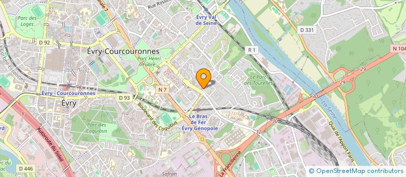 localisation de l'entreprise ASSOCIATION NOS TRESORS à EVRY-COURCOURONNES
