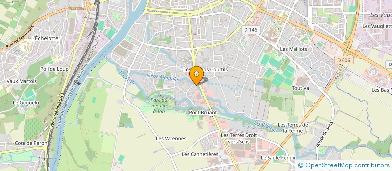 localisation de l'entreprise ASSOCIATION NOTES ET PINCEAUX  SENS