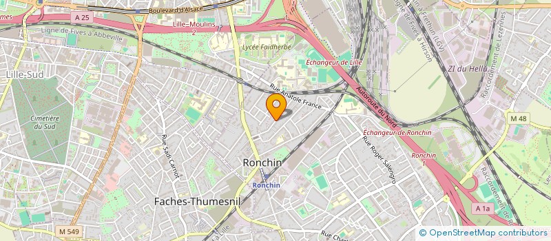 localisation de l'entreprise ASSOCIATION NOTRE DAME CINEMA  RONCHIN