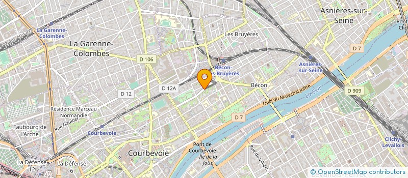 localisation de l'entreprise ASSOCIATION NOTRE DAME DE L'OFFRANDE à COURBEVOIE