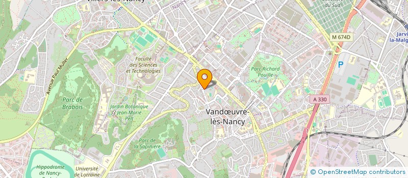 localisation de l'entreprise ASSOCIATION NOTRE DAME DES NATIONS  VANDUVRE-LES-NANCY