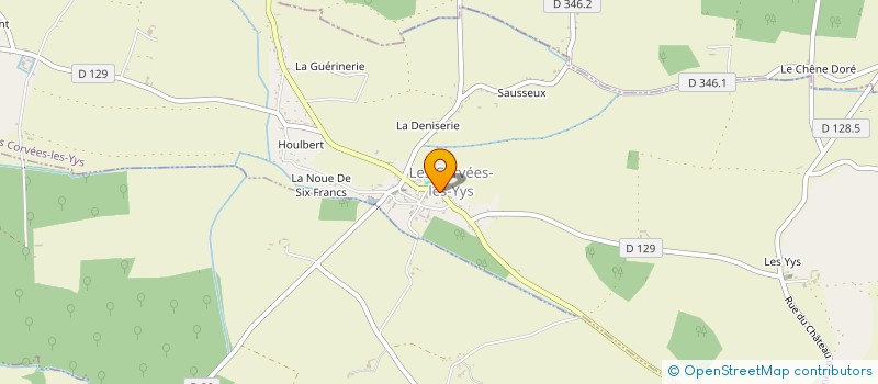 localisation de l'entreprise ASSOCIATION NOTRE PATRIMOINE à LES CORVEES-LES-YYS