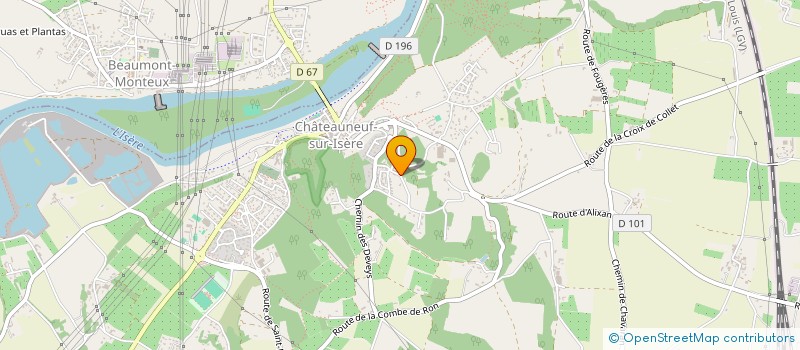localisation de l'entreprise ASSOCIATION NOUKPOUK à CHATEAUNEUF-SUR-ISERE