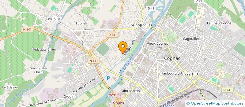 localisation de l'entreprise ASSOCIATION NOUNOUEVEIL DU COGNACAIS  JAVREZAC