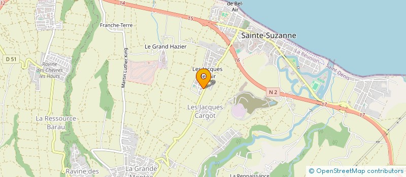 localisation de l'entreprise ASSOCIATION NOUT TOUT ANSAMB à SAINTE-SUZANNE
