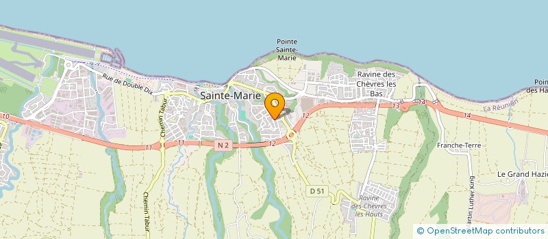 localisation de l'entreprise ASSOCIATION NOUT TOUT UN SEUL à SAINTE-MARIE