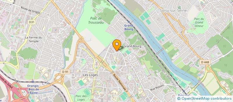 localisation de l'entreprise ASSOCIATION NOUVEL ESPOIR 91 (NOE 91)  EVRY-COURCOURONNES