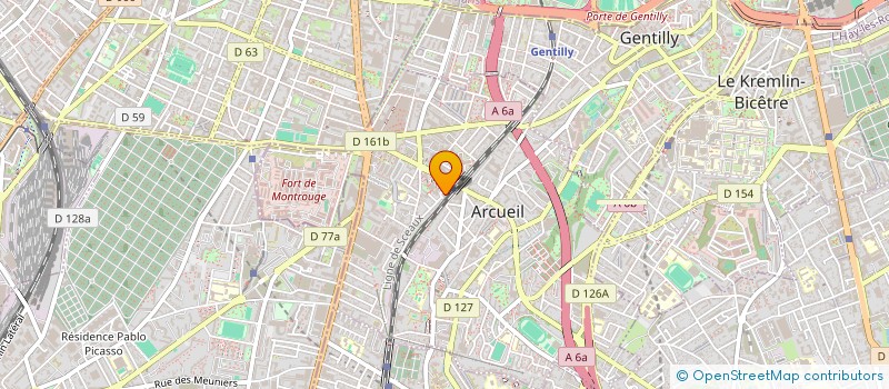 localisation de l'entreprise ASSOCIATION NOUVELLE CHANCE ANC INTER  ARCUEIL