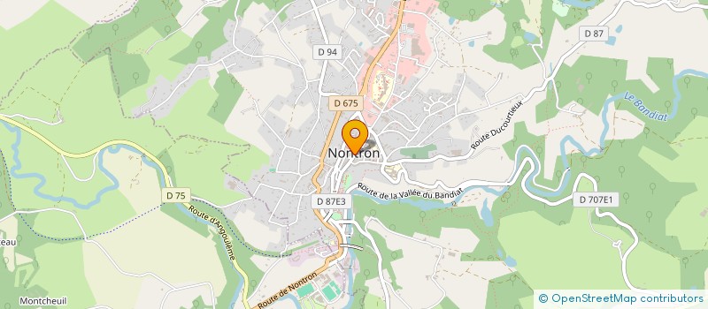 localisation de l'entreprise ASSOCIATION NOUVELLE DU TISSU ECONOMIQUE NONTRONNAIS  NONTRON