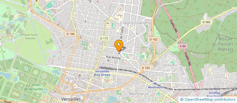 localisation de l'entreprise ASSOCIATION NOUVELLE DU VIVRE ENSEMBLE à VERSAILLES