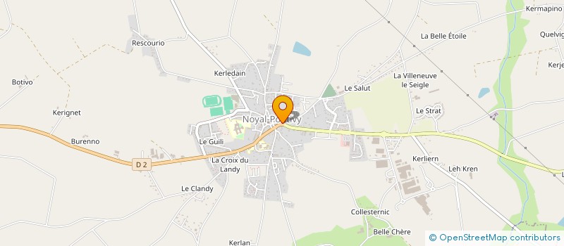 localisation de l'entreprise ASSOCIATION NOYALAISE ORGANISATION COURSES CYCLISTES  NOYAL-PONTIVY