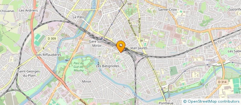 localisation de l'entreprise ASSOCIATION NUMERO 13  LE MANS