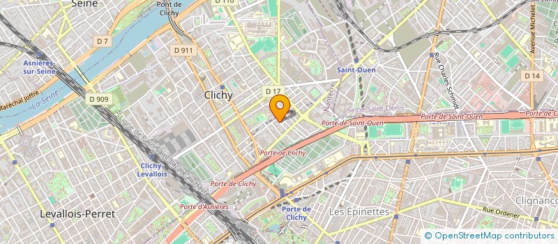 localisation de l'entreprise ASSOCIATION NYF à CLICHY