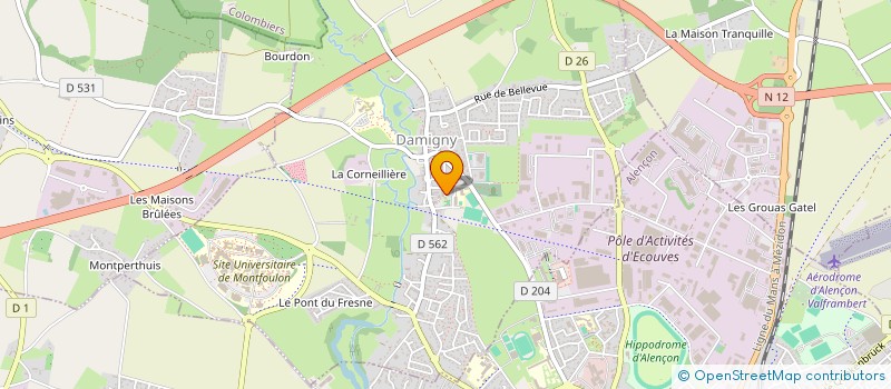 localisation de l'entreprise ASSOCIATION NYXTONE PRODUCTION à DAMIGNY
