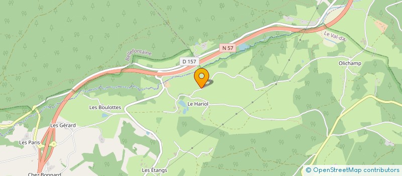 localisation de l'entreprise ASSOCIATION  O D'HARIOL  LE VAL-D'AJOL