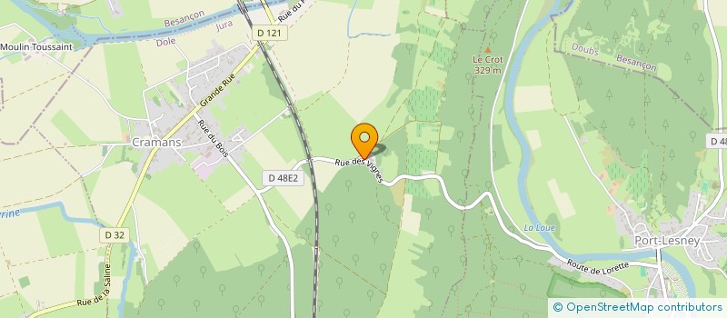 localisation de l'entreprise ASSOCIATION O FLEURS DE LOUE  CRAMANS