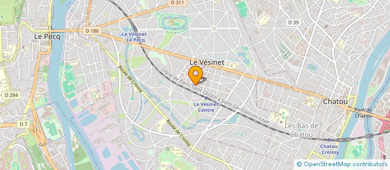 localisation de l'entreprise ASSOCIATION O MUSICA à LE VESINET