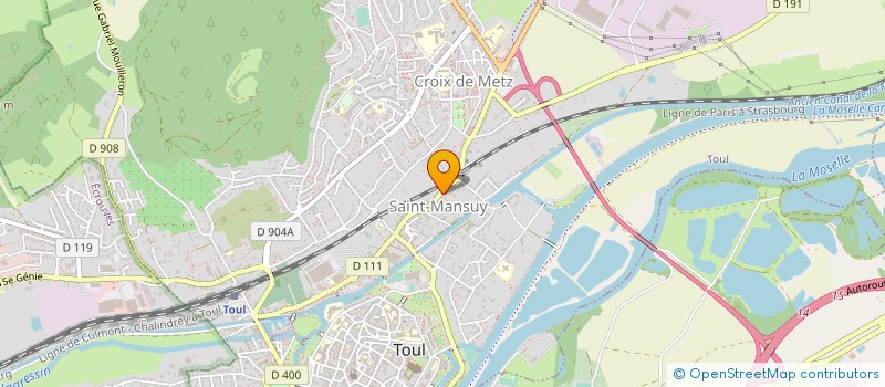 localisation de l'entreprise ASSOCIATION O POIL  TOUL