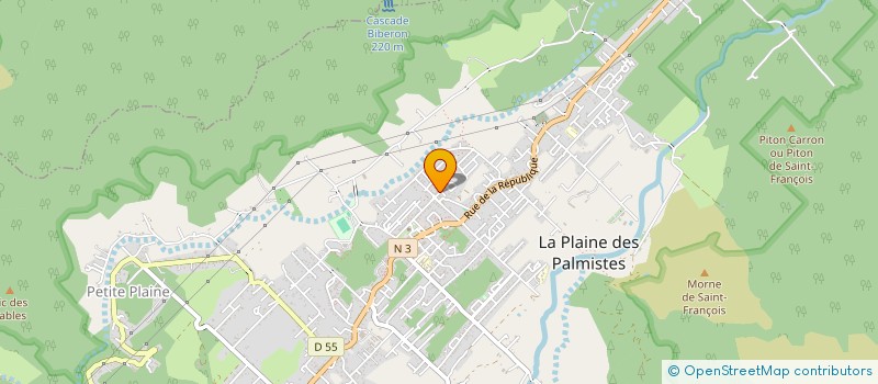 localisation de l'entreprise ASSOCIATION O2 (OXYGENE) à LA PLAINE-DES-PALMISTES