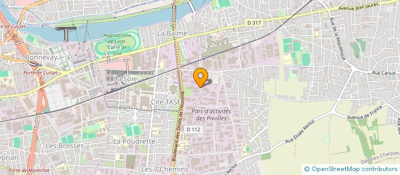 localisation de l'entreprise ASSOCIATION OASIS AVENIR  VAULX-EN-VELIN